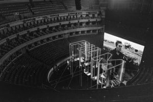 Frances McDrormand on the screen at the Albert Hall