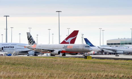 Planes at Melbourne airport.