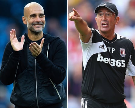 Pep Guardiola and Tony Pulis.