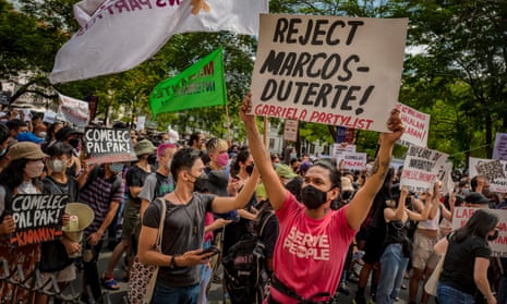 Filipinos protest against election results in Manila, May 2022