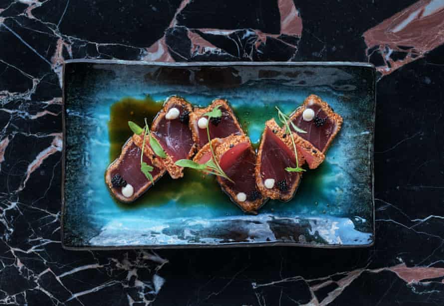 Tattu’s seven-spice seared tuna was ‘the best thing we ate’.