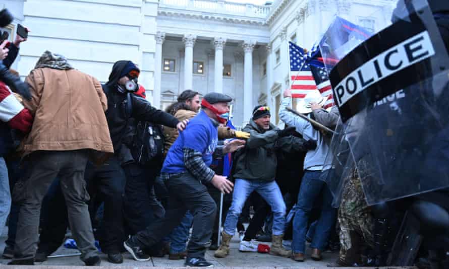 Trump supporters clashed with police and security forces as they stormed the US Capitol in Washington, DC, on 6 January.