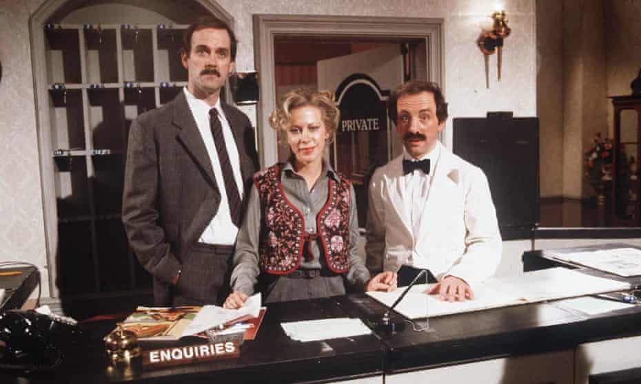 John Cleese, Connie Booth and Andrew Sachs