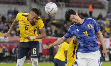 2022 World Cup briefing: 10 things to watch on day one | World Cup 2022 5 Byron Castillo and Japan's Shogo Taniguchi challenge for the ball