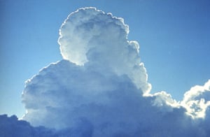 A cloud created by cloud seeding.