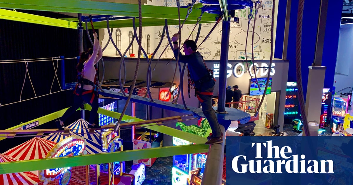 Ten people injured after Lego display collapses on to crowd in Massachusetts