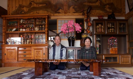Kohei and Tomoko Yamauchi at their home in Naraha