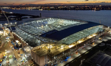A view of Everton’s new stadium