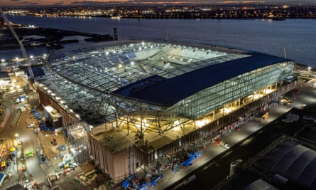 Everton’s new stadium at Bramley-Moore Dock in December 2023
