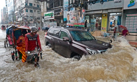 Flooding in Dhaka.