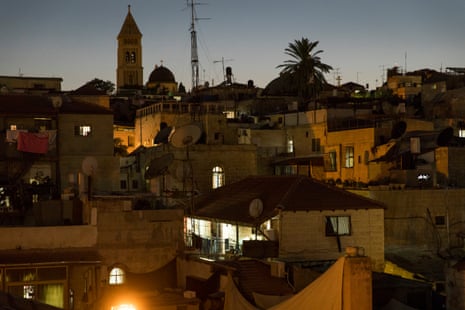 The view from Abu Yehia’s roof in the Old City