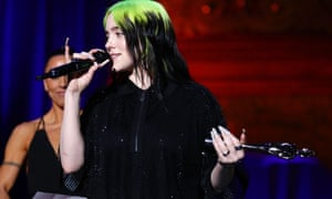 Billie Eilish at the 2020 Brits in London