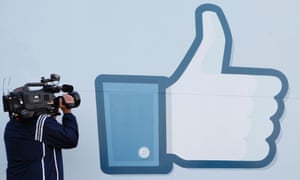 Facebook’s “like button” as displayed at its California headquarters. 
