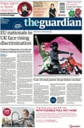 Guardian front page, Tuesday 12 September 2017