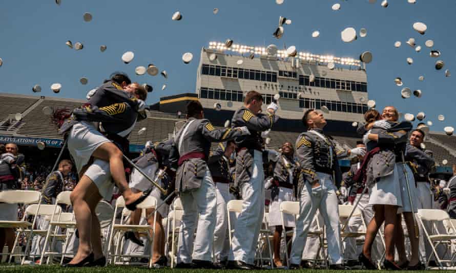 U.S. Military Academy’s Class of 2022 graduation ceremony at West PointGraduating senior Cadets toss their hats in celebration at the conclusion of graduation ceremonies for the class of 2022 at the United States Military Academy, at Michie Stadium in West Point, New York, U.S., May 22, 2022. REUTERS/David Dee Delgado TPX IMAGES OF THE DAY