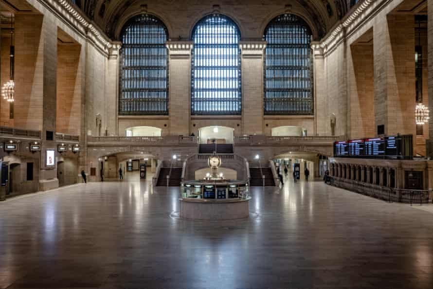 Grand Central Station at 3pm in New York City on 29 March 2020.