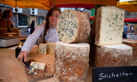 Stichelton is made in Nottinghamshire to the historic stilton recipe, but using unpasteurised milk. 