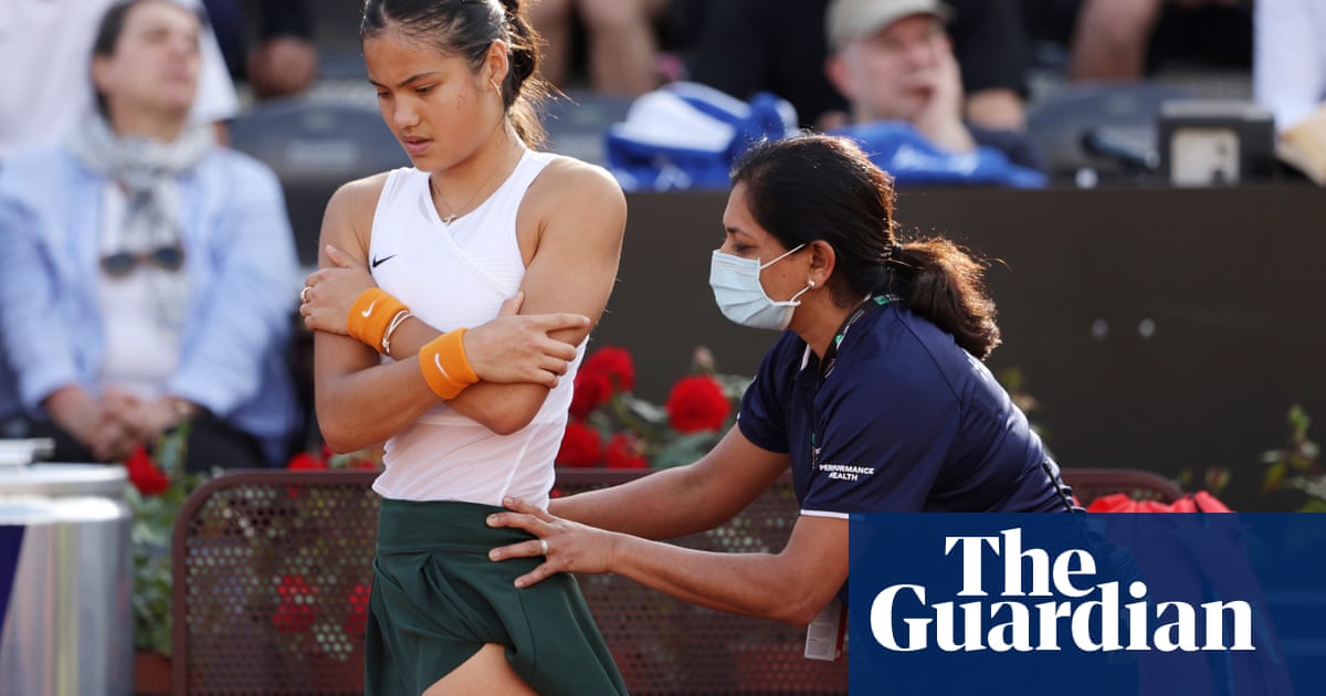 Emma Raducanu’s injury woes continue in Rome exit to Bianca Andreescu