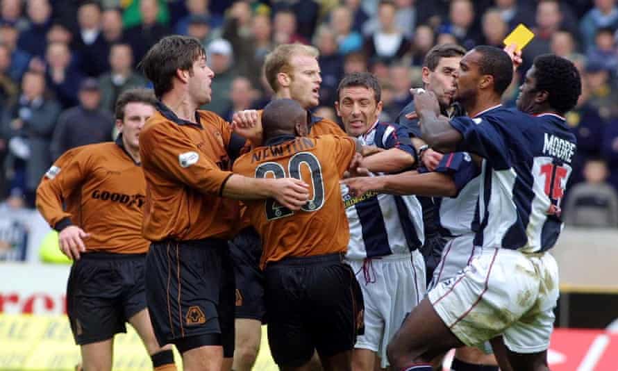 A particularly feisty edition of the Black Country derby, won by West Brom in 2001.