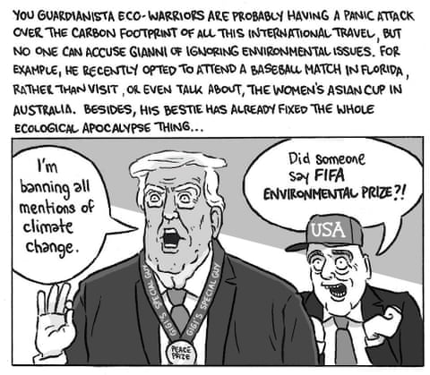David Squires Fifa series comic, panel 3