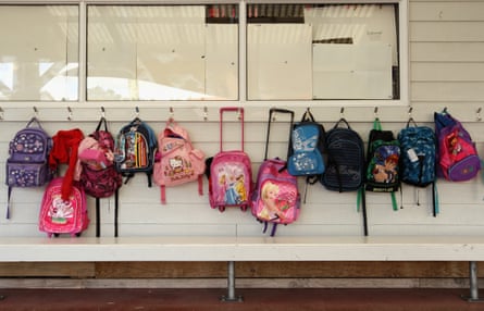 Schoolbags are pictured as New Zealand Prime Minister John Key opens a new classroom block at the Westminister Christian School on May 15, 2012 in Auckland, New Zealand. The Prime Minister is conducting events in Auckland today before heading to Gisborne for appearances tomorrow. (Photo by Phil Walter/Getty Images)