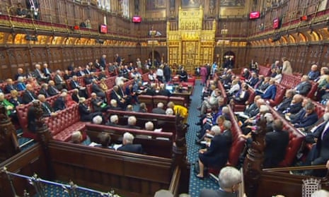 The House of Lords, where Theresa May this afternoon suffered her 12 defeat on the EU withdrawal bill this afternoon.
