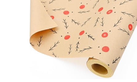 Christmas Wrapping Paper with abstract Rudolph print