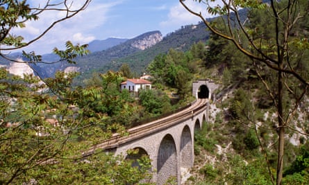 The narrow gauge railway between Nice and Tende.