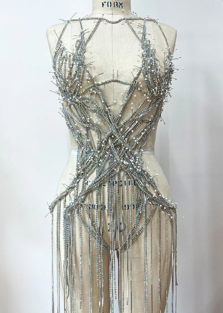 The bodysuit designed for Shakira’s Punteria music video.