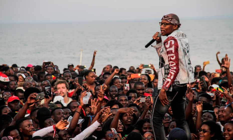 Master KG performs at the Sand festival