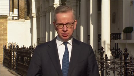 UK’s coronavirus lockdown will be in place for significant period, says Gove – video