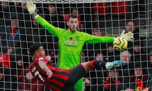 Bournemouth’s Joshua King fires home past David de Gea for the winning goal