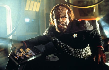 Mad about Queen? Michael Dorn as the Klingon Lt Commander Worf in Star Trek: First Contact.