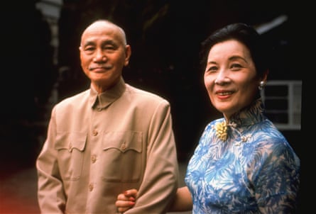 Chiang Kai-shek with his wife, Madame Chiang Kai-Shek, in 1964.