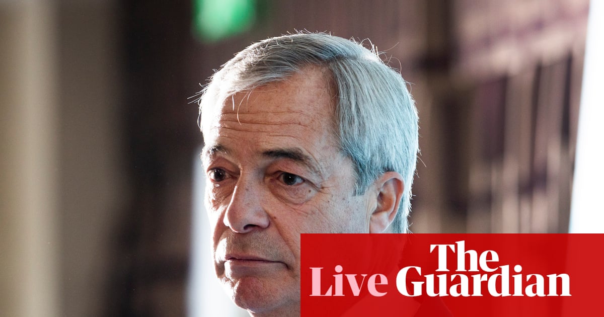 Kruger rejects suggestions Farage schoolboy racism claims have damaged support for Reform – UK politics live