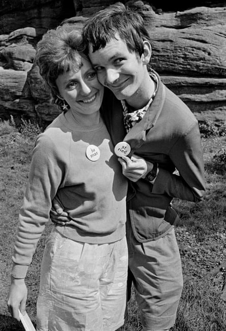 Martin and Susie Parr at Brimham Rocks near Ilkley.