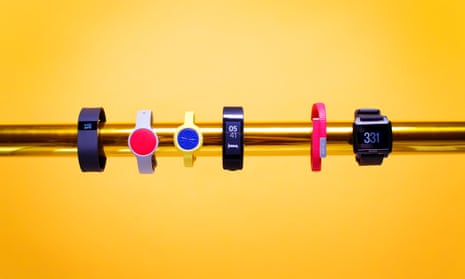 Fitness trackers including the Fitbit Charge, Misfit Flash, Jawbone, Up Move, Sony Smartband, Jawbone up24 and Basis Peak