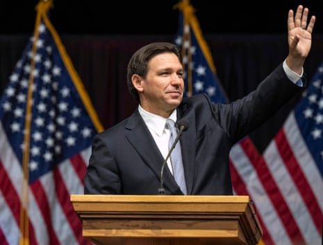 DeSantis taught at a Georgia boarding school before joining the navy and overseeing the treatment of detainees at Guantánamo Bay.