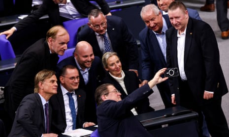 Historic day for Germany,' far-right AfD leader Alice Weidel says after immigration motion passed – as it happened | World news | The Guardian