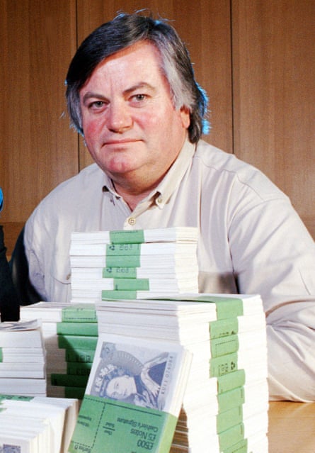 Cook in show about money laundering for The Cook Report, 1994.