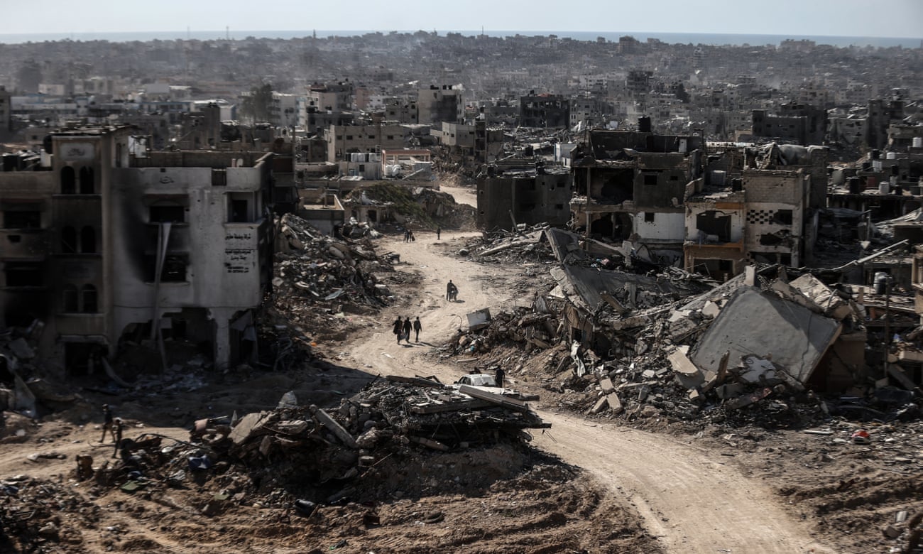 Photo of destruction in Gaza)