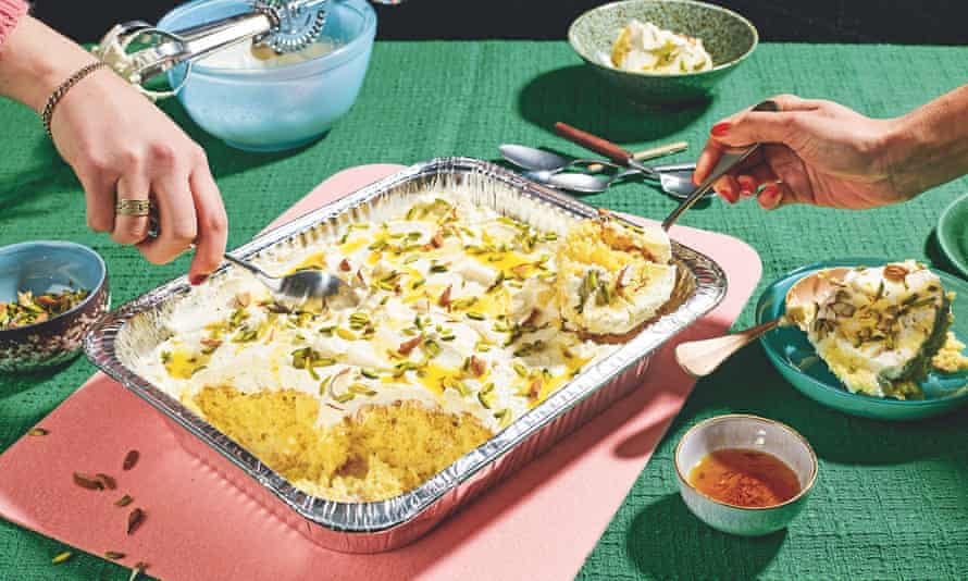 Ravneet Gill’s ras malai cake.