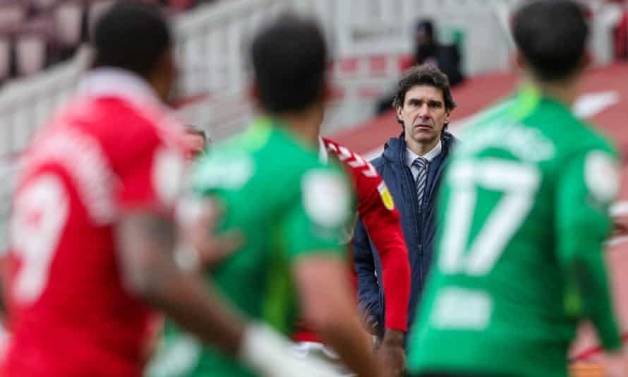 Aitor Karanka, seen here during Birmingham’s game at Middlesbrough in January, is the latest manager sacked by the club.