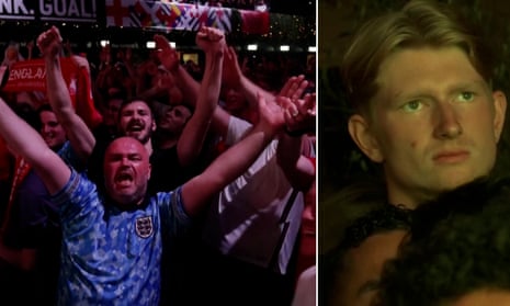 England fans erupt as Dutch fans rue Euro 2024 semi-final loss – video