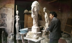 Giacometti in his studio