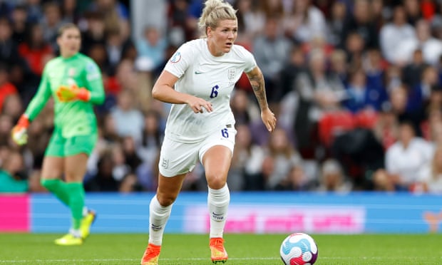 Millie Bright made some important dribbles out of defence in a commanding performance for England.