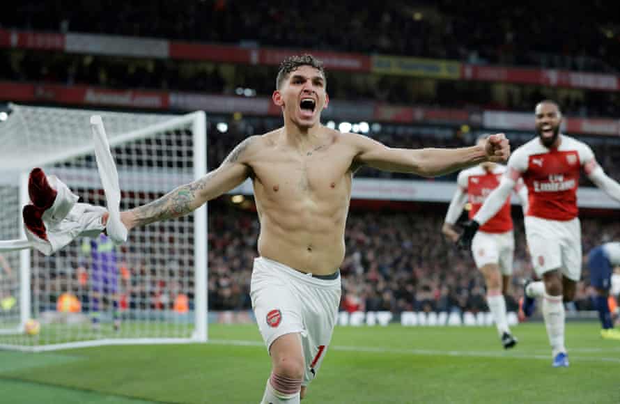 FIFAPRO Tom Jenkins’s best sports photos of 2018 31 Lucas Torreira celebrates scoring his first goal and Arsenal’s fourth during the Arsenal v Tottenham Hotspur Premier League match at the Emirates Stadium in December 2018
