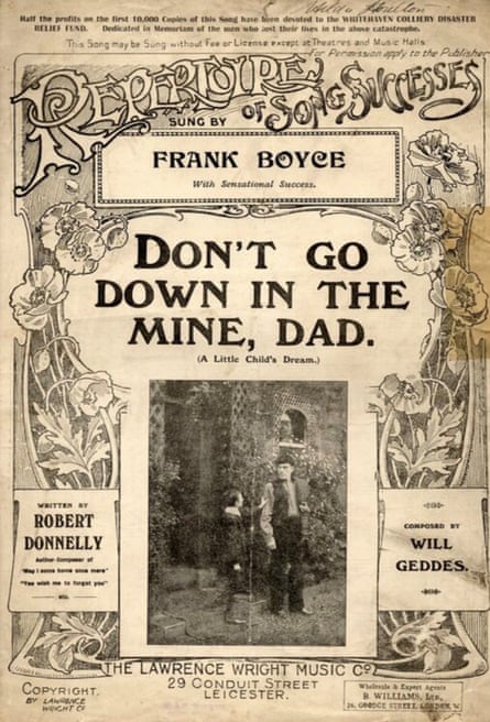 Sheet music for Don’t Go Down in the Mine, Dad.