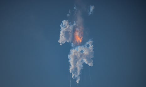 rocket exploding in the air
