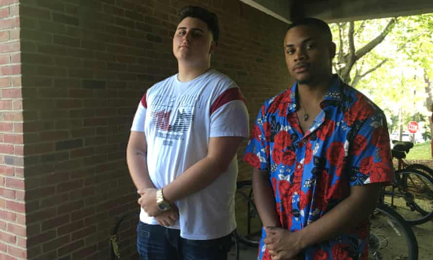 Fernando Garay, 19, left, and Malcolm Wills, 20, right. Both said they were shocked to see people they knew defend white supremacy online.